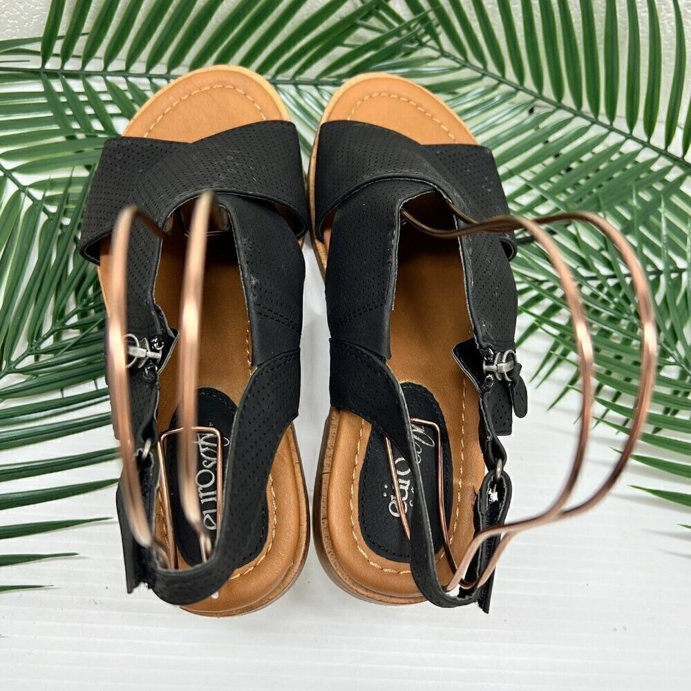 EuroSoft by Sofft Women's Darla Crisscross Slingback Sandals Black Size 7.5M - Picture 6 of 11